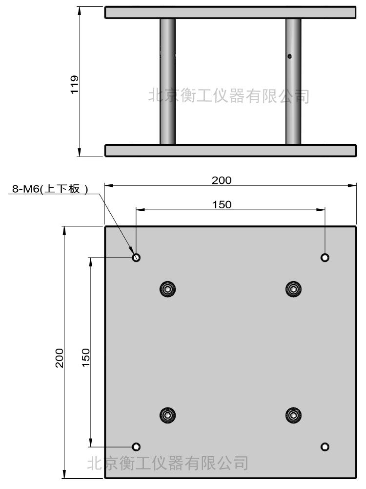 衡工HGM1H3尺寸外形圖