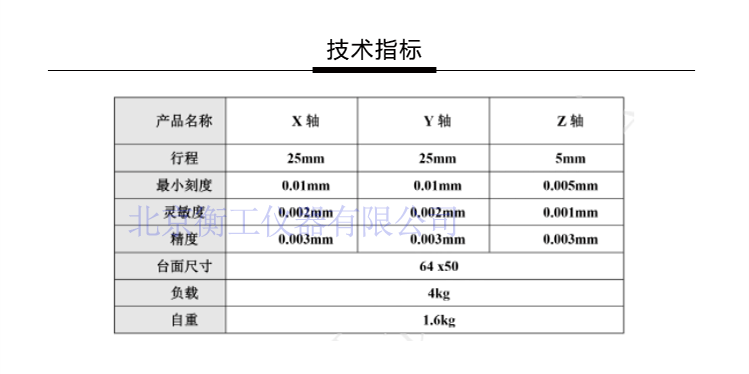 三維調(diào)整工作臺(tái)衡工HGAM305多自由度組合移動(dòng)臺(tái)