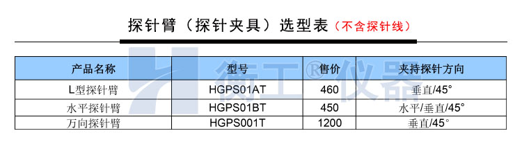 衡工HGPS02探針調(diào)整座 探針座 探針夾具 探針臂 夾卡具 微調(diào)定位器 探針臺(tái) 銅鎢鋼探針