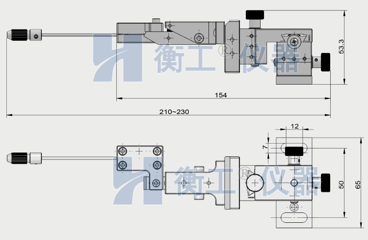 衡工HGPS01B三維探針調(diào)整座 探針座 探針夾具 探針臂 夾卡具 微調(diào)定位器 探針臺 銅鎢鋼探針